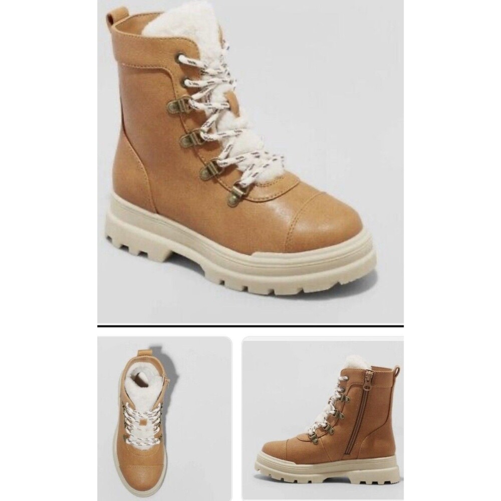 Art Class Girls Youth 1 Fuzzy Fall Boot Tan